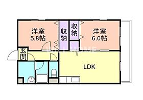 メープルフレア  ｜ 和歌山県和歌山市布施屋828-16（賃貸マンション2LDK・2階・57.07㎡） その2