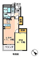 サンパレス 101 ｜ 栃木県栃木市平井町（賃貸アパート1LDK・1階・44.72㎡） その2