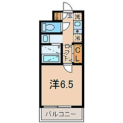 カーサ・マリン湯河原 ワンルームの間取図画像