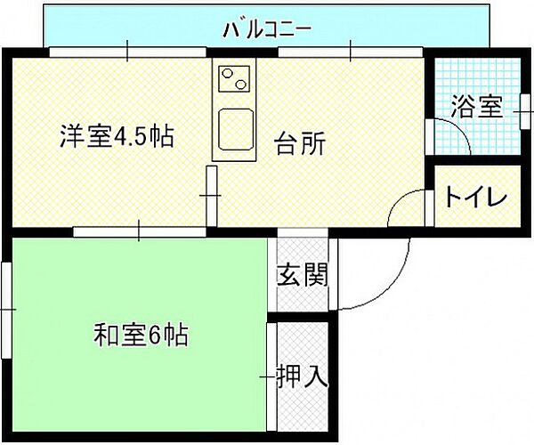 広島県広島市中区舟入本町(賃貸マンション2DK・4階・39.60㎡)の写真 その2