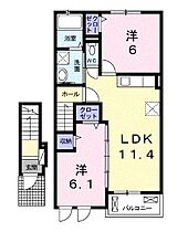 香川県高松市新田町甲（賃貸アパート2LDK・2階・55.86㎡） その2