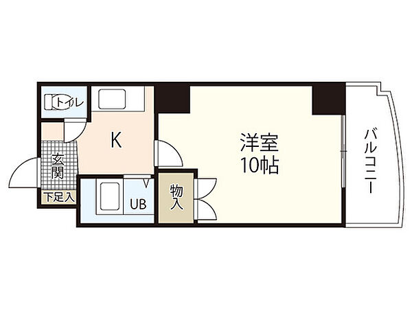 カルティエ城北通り ｜広島県広島市中区東白島町(賃貸マンション1K・8階・24.00㎡)の写真 その2