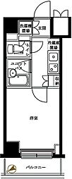 ルーブル東蒲田 1Kの間取図画像