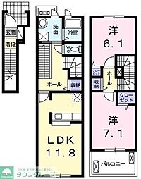 間取図画像 2LDK