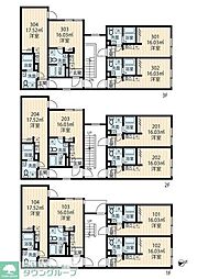 蓮根新築マンション ワンルームの間取図画像