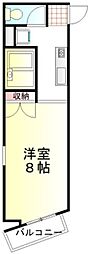 サウスヒル川越 1Kの間取図画像