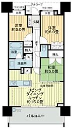 ライオンズ川越グランフォート 3LDKの間取図画像