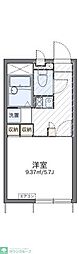 レオパレスつばさ 1Kの間取図画像