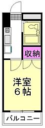WJ・W-11ビル 1Kの間取図画像