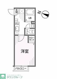 アルトン川越霞ケ関 1Kの間取図画像