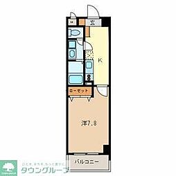 ボンクラージュ 1Kの間取図画像