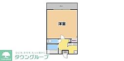 スカイビュー朝霞E 1Kの間取図画像