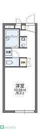 レオパレスルミエール2 1Kの間取図画像
