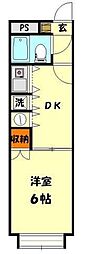 ニューライトマンション 1DKの間取図画像