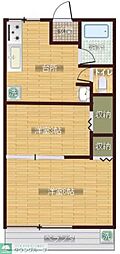 岸町共同ハイム 2Kの間取図画像