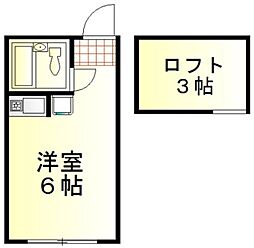 プリモ和光 ワンルームの間取図画像