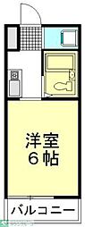 センチュリー志木 1Kの間取図画像