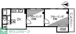 マンション雅 2DKの間取図画像