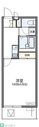 レオネクストふじみ野ヒルズ 1Kの間取図画像