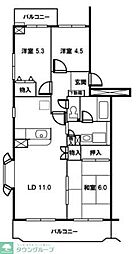 新座四季タウンA館 3LDKの間取図画像