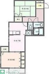 サロマ壱番館 2LDKの間取図画像