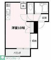ストゥーディオ ワンルームの間取図画像