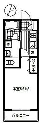 JHLuceふじみ野 1Kの間取図画像