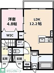 ポメロ 1LDKの間取図画像