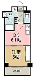 CLEANHILLS 1DKの間取図画像