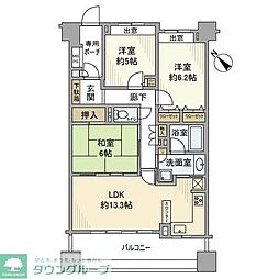 間取図画像 3LDK