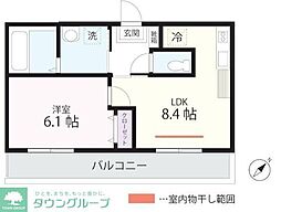 Quiet Crab House mix三ツ沢下町(仮) 1LDKの間取図画像