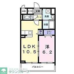 Stella日吉 1LDKの間取図画像