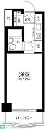 パークノヴァ横浜参番館 1Kの間取図画像