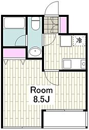 カーサ・スペランザ 1Kの間取図画像