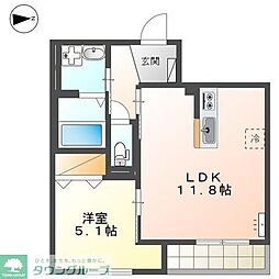 鶴見区下末吉新築(仮 1LDKの間取図画像