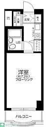 パークノヴァ横浜参番館 1Kの間取図画像