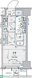 ジェノヴィア西横浜 1Kの間取図画像
