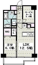 ミオカステーロ横濱野毛山公園 1SLDKの間取図画像