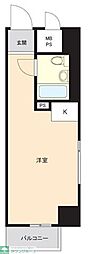 西横浜クリス・コーポ ワンルームの間取図画像