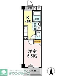 オリエンタルP.I.C. 1Kの間取図画像