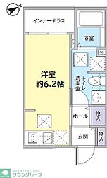 BLGG1 ワンルームの間取図画像