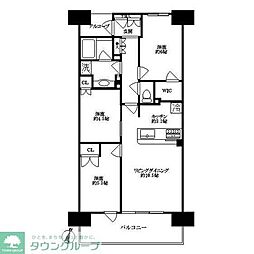 リビオ国分寺ステーションアベニュー 3LDKの間取図画像