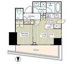 パークホームズ西荻窪グランビュー 1LDKの間取図画像