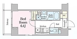 RESIDIA笹塚3 1Kの間取図画像