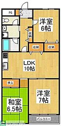 ヘリオス天神町レジデンス 3LDKの間取図画像