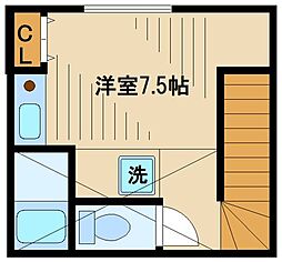 マティコートつつじヶ丘 ワンルームの間取図画像