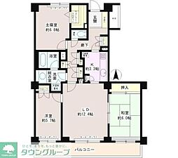 パークニューポート 3LDKの間取図画像