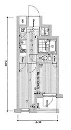 パレ・ホームズ阿佐ケ谷2 1Kの間取図画像