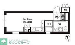FARE西荻窪 ワンルームの間取図画像