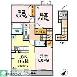 コンフォート 3LDKの間取図画像